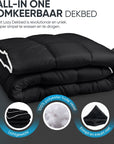 Lazy dekbed - Zwart - OUTLET