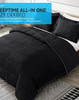 Lazy dekbed - Zwart - OUTLET