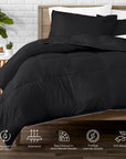 Lazy dekbed - Zwart - OUTLET