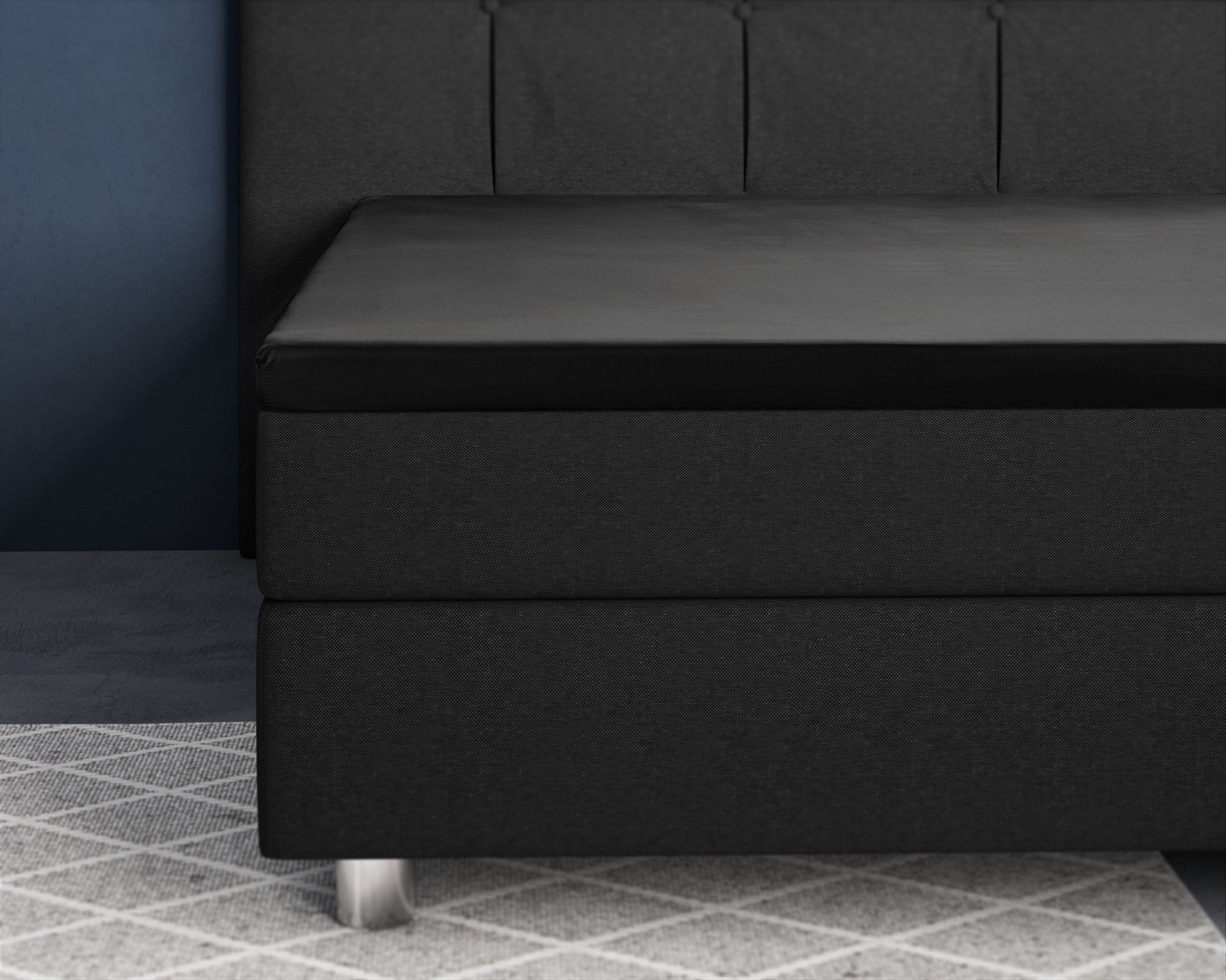 Topper hoeslaken - Katoen/Satijn