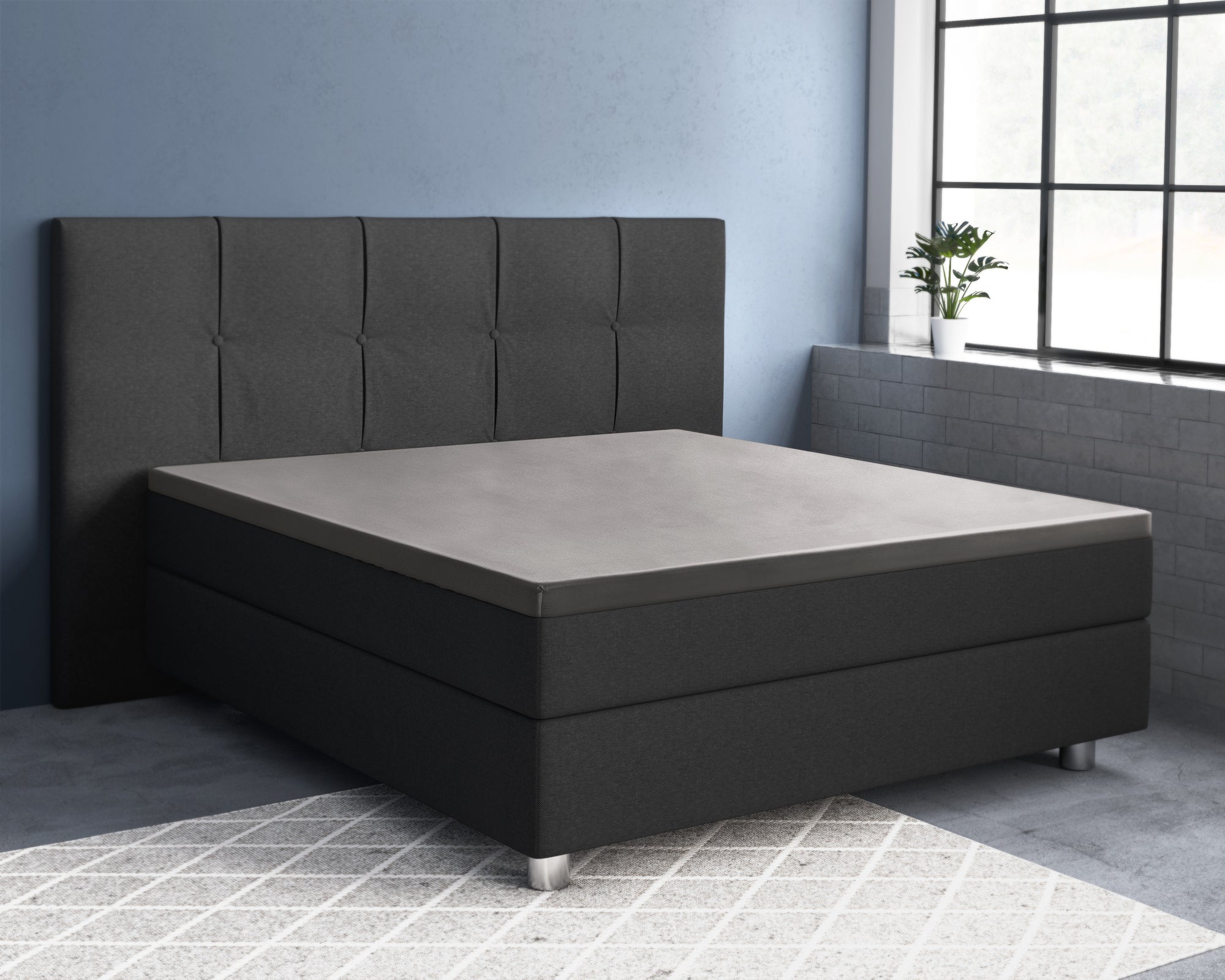 Topper hoeslaken - Katoen/Satijn