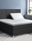 Split topper fitted sheet - Satin