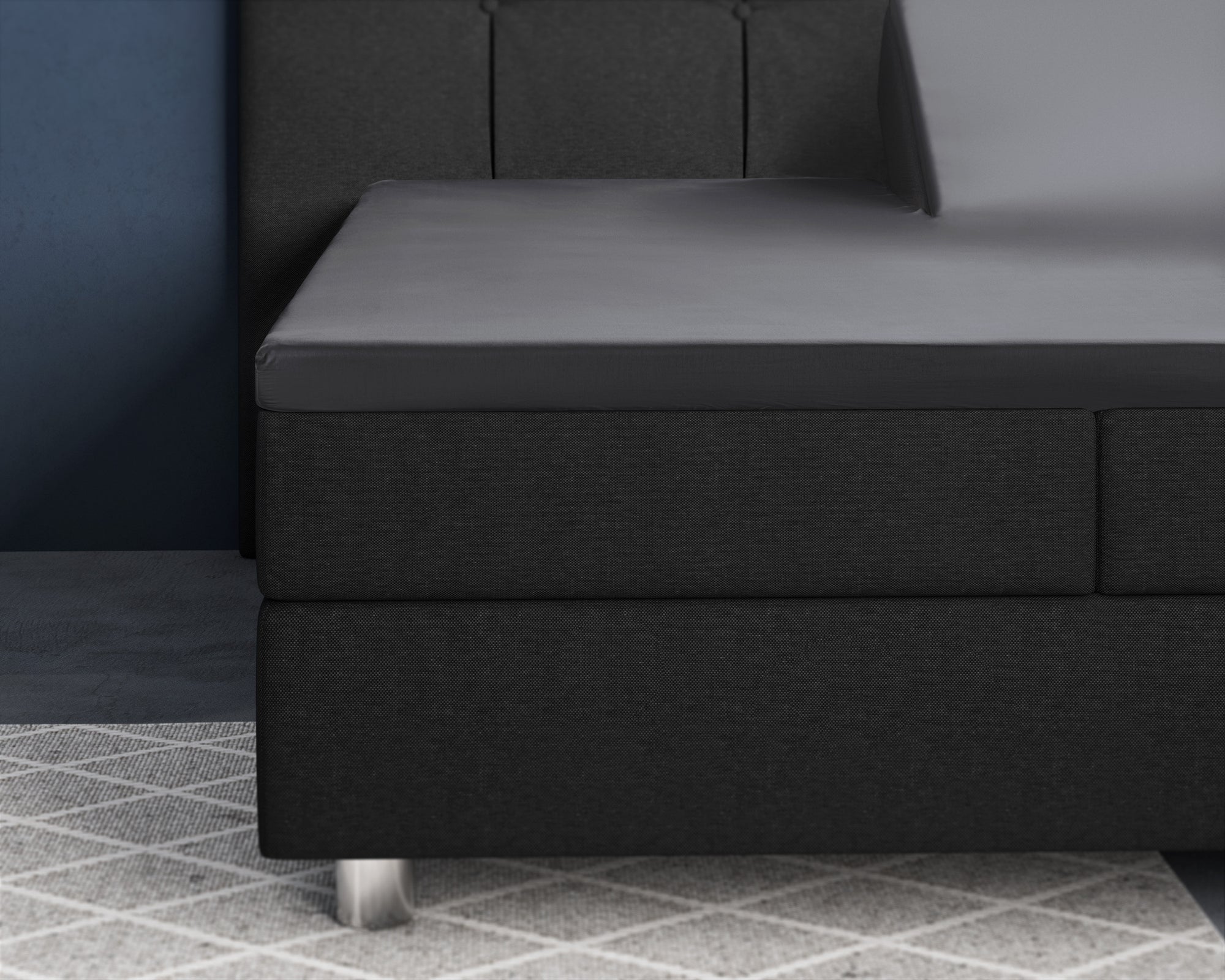 Splittopper hoeslaken - Satijn