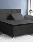 Split topper fitted sheet - Satin