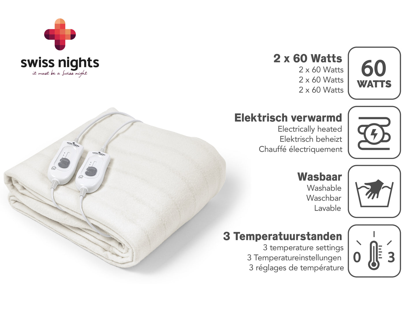Elektrische Onderdeken - Swiss Nights