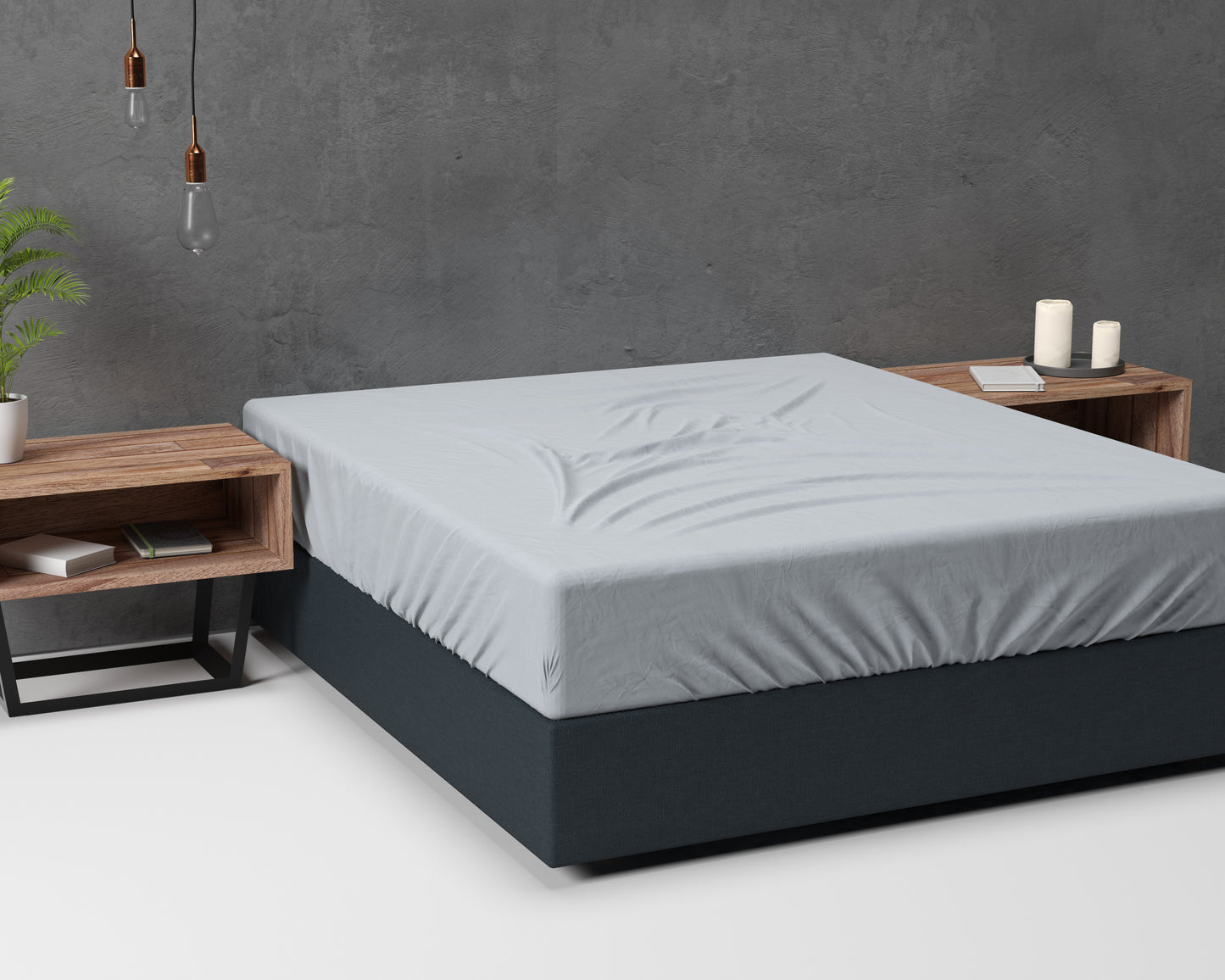 Matras hoeslaken - flanel basic