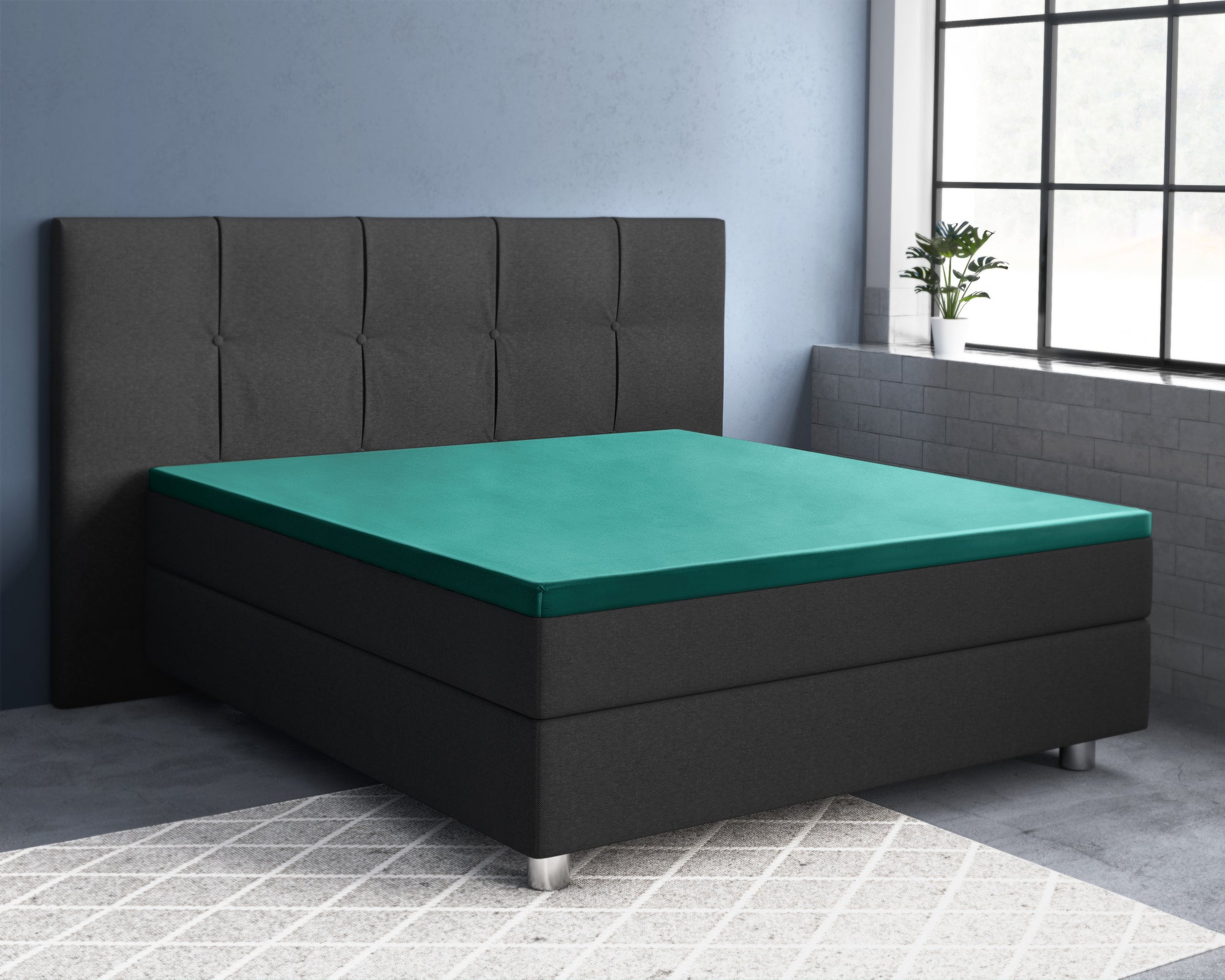 Topper hoeslaken - Katoen/Satijn