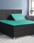 Split topper fitted sheet - Satin