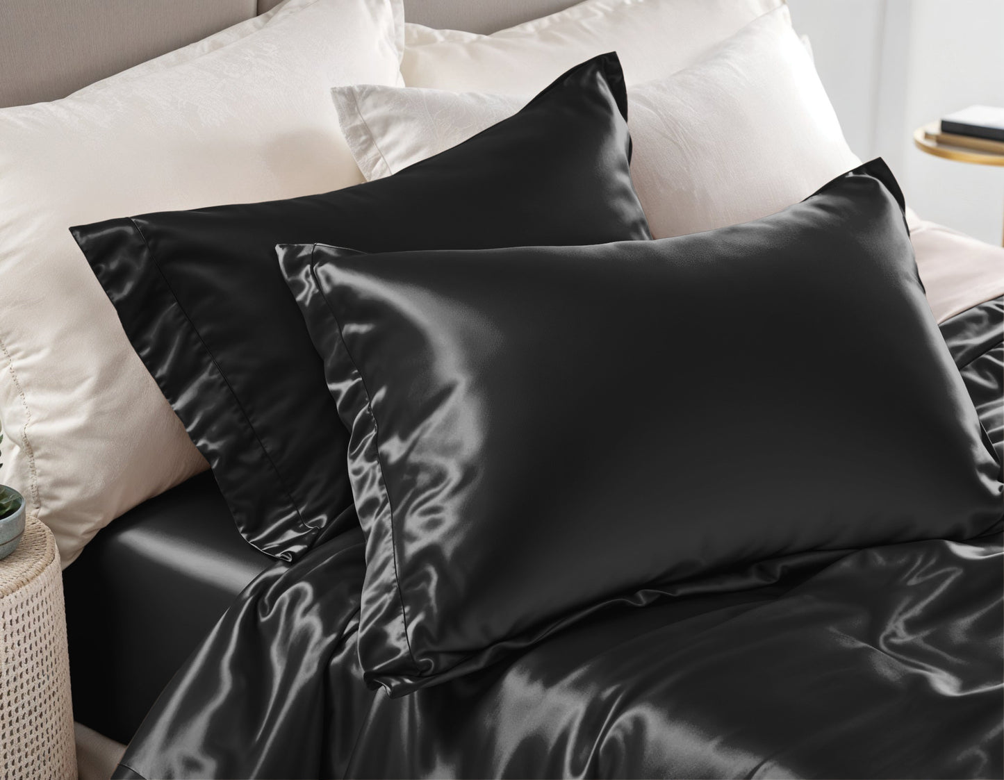 2-pack kussenslopen Glossy Satin