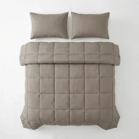 Lazy Kussensloop Percale 2Pack Taupe Bruin 60 x 70