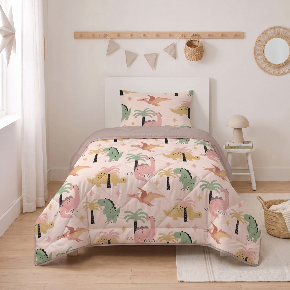 Lazy Kids Dekbed Dino Zand 140 x 200