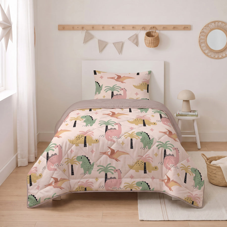 Lazy Kids Dekbed Dino Zand 140 x 200