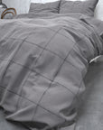 Dekbedovertrek - Flanel Deep check Grijs