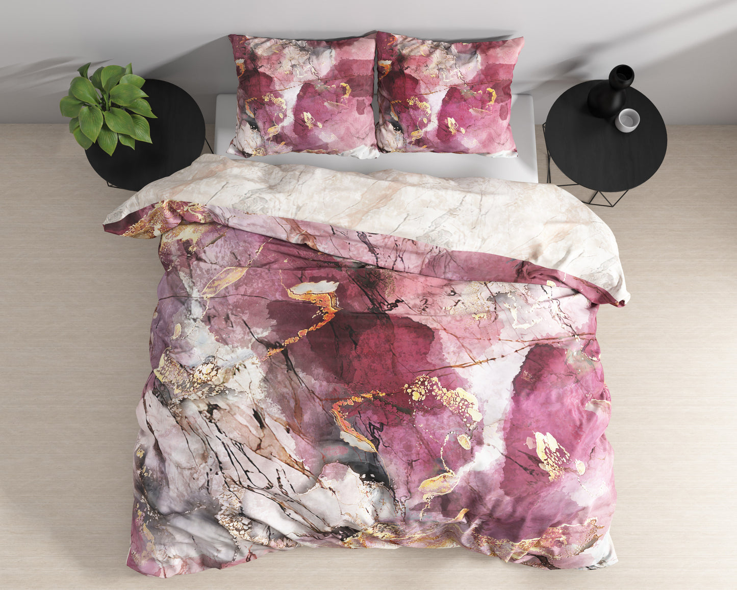 Dekbedovertrek Breccia - Roze