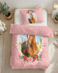 Dekbedovertrek Cute Horse - Roze