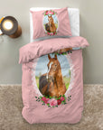 Dekbedovertrek Cute Horse - Roze