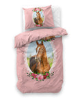 Dekbedovertrek Cute Horse - Roze