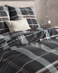 Dekbedovertrek Flanel Bruce Antraciet