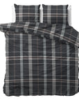 Dekbedovertrek Flanel Bruce Antraciet