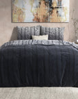 Dekbedovertrek Flanel Dante - Anthracite