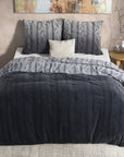 Dekbedovertrek Flanel Dante - Anthracite