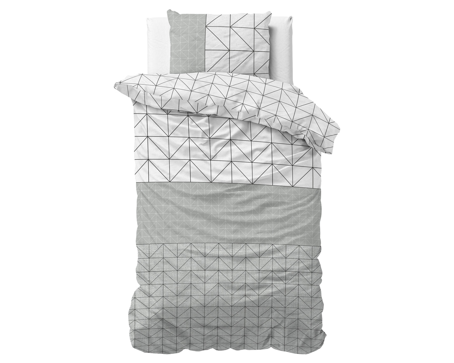 Dekbedovertrek Flanel Gino Grijs