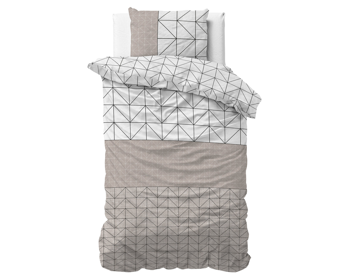 Dekbedovertrek Flanel Gino Taupe