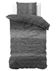 Dekbedovertrek Flanel Gradient Knits - Antraciet