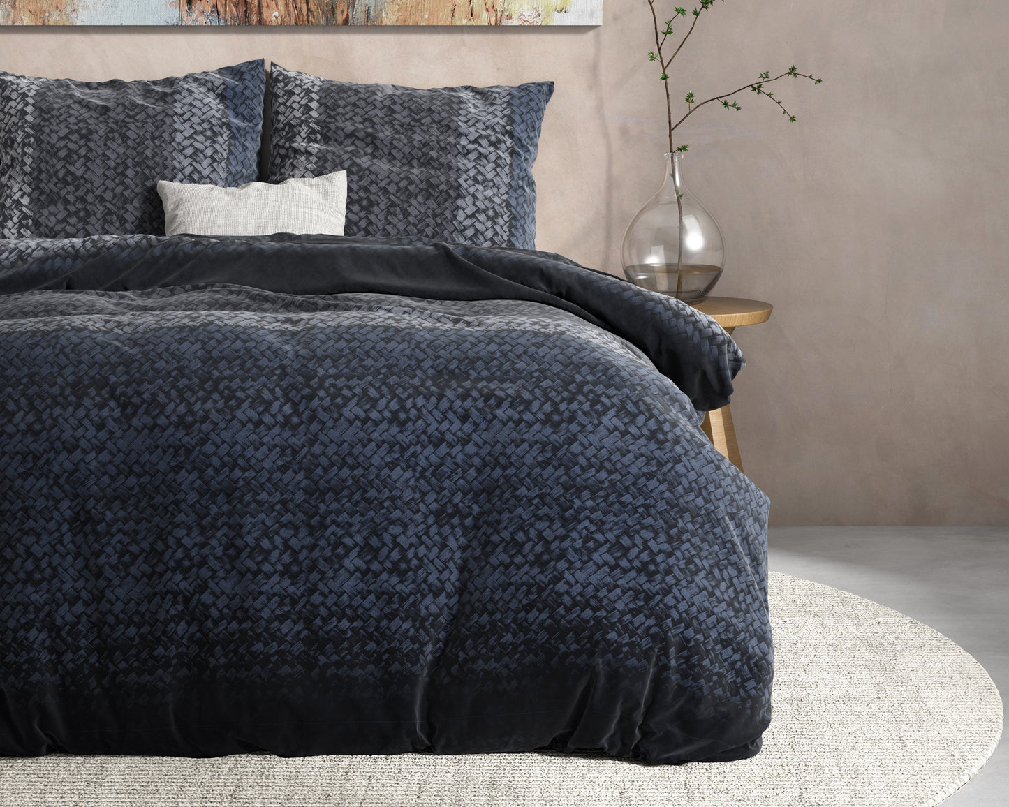 Dekbedovertrek Flanel Gradient Knits Blauw