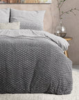 Dekbedovertrek Flanel Tamar - Grey