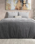 Dekbedovertrek Flanel Tamar - Grey