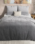 Dekbedovertrek Flanel Tamar - Grey