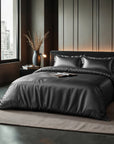 Dekbedovertrek Glossy satijn Anthracite