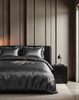 Dekbedovertrek Glossy satijn Anthracite