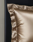 Dekbedovertrek Glossy satijn taupe