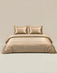 Dekbedovertrek Glossy satijn taupe