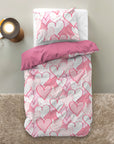 Dekbedovertrek Hearts love Roze