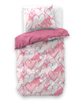 Dekbedovertrek Hearts love Roze