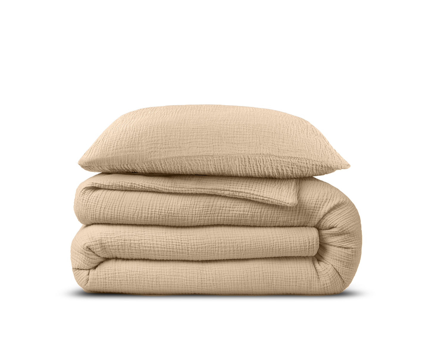 Dekbedovertrek Mousseline Taupe