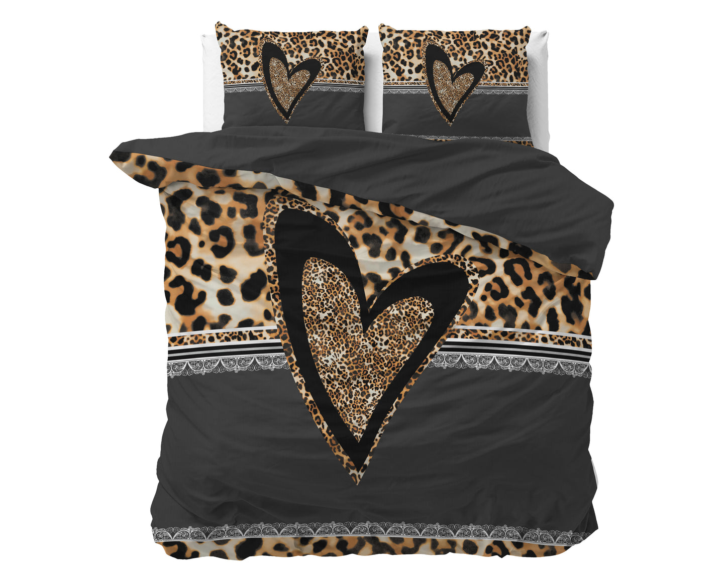 Dekbedovertrek Panther Love Heart