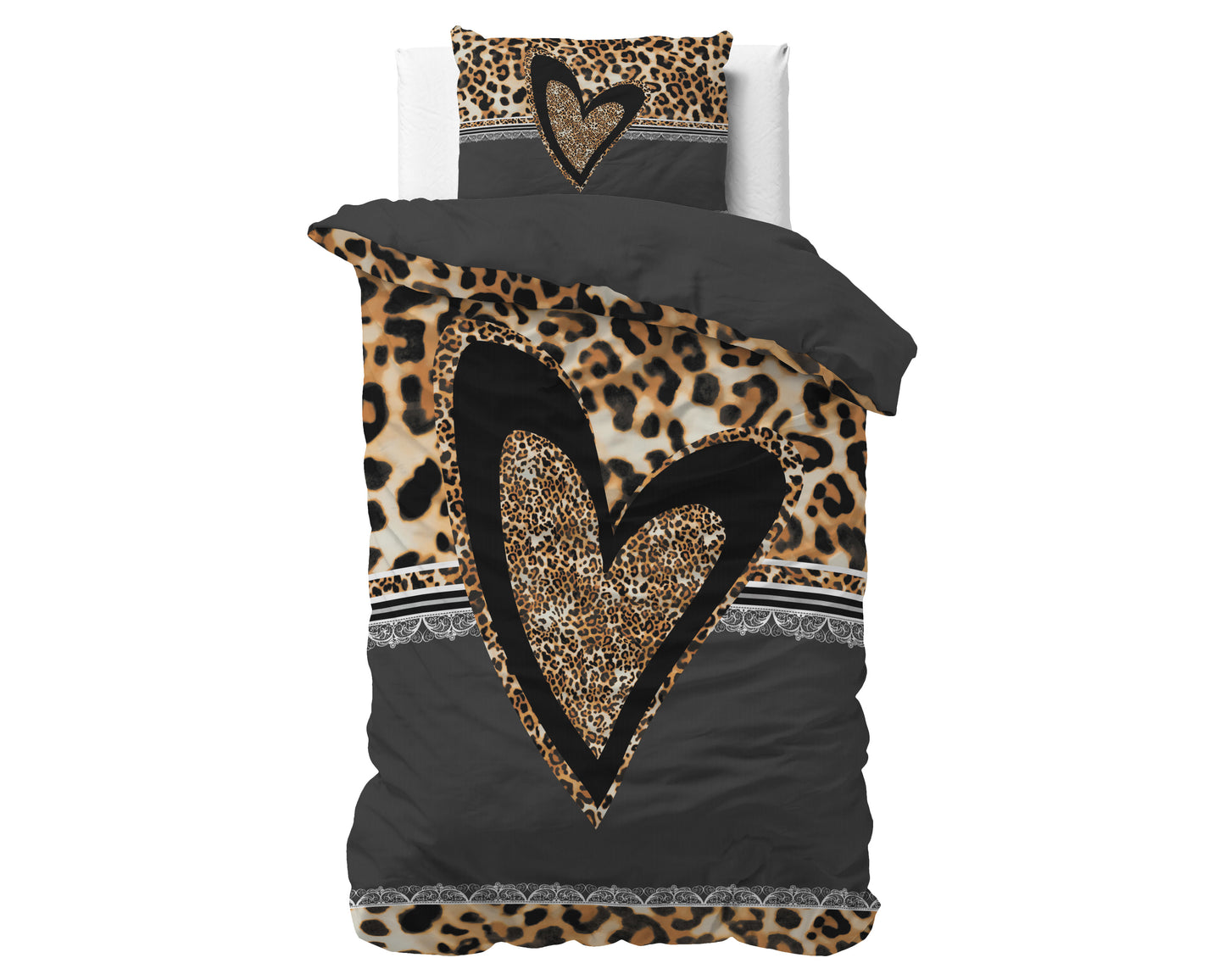 Dekbedovertrek Panther Love Heart