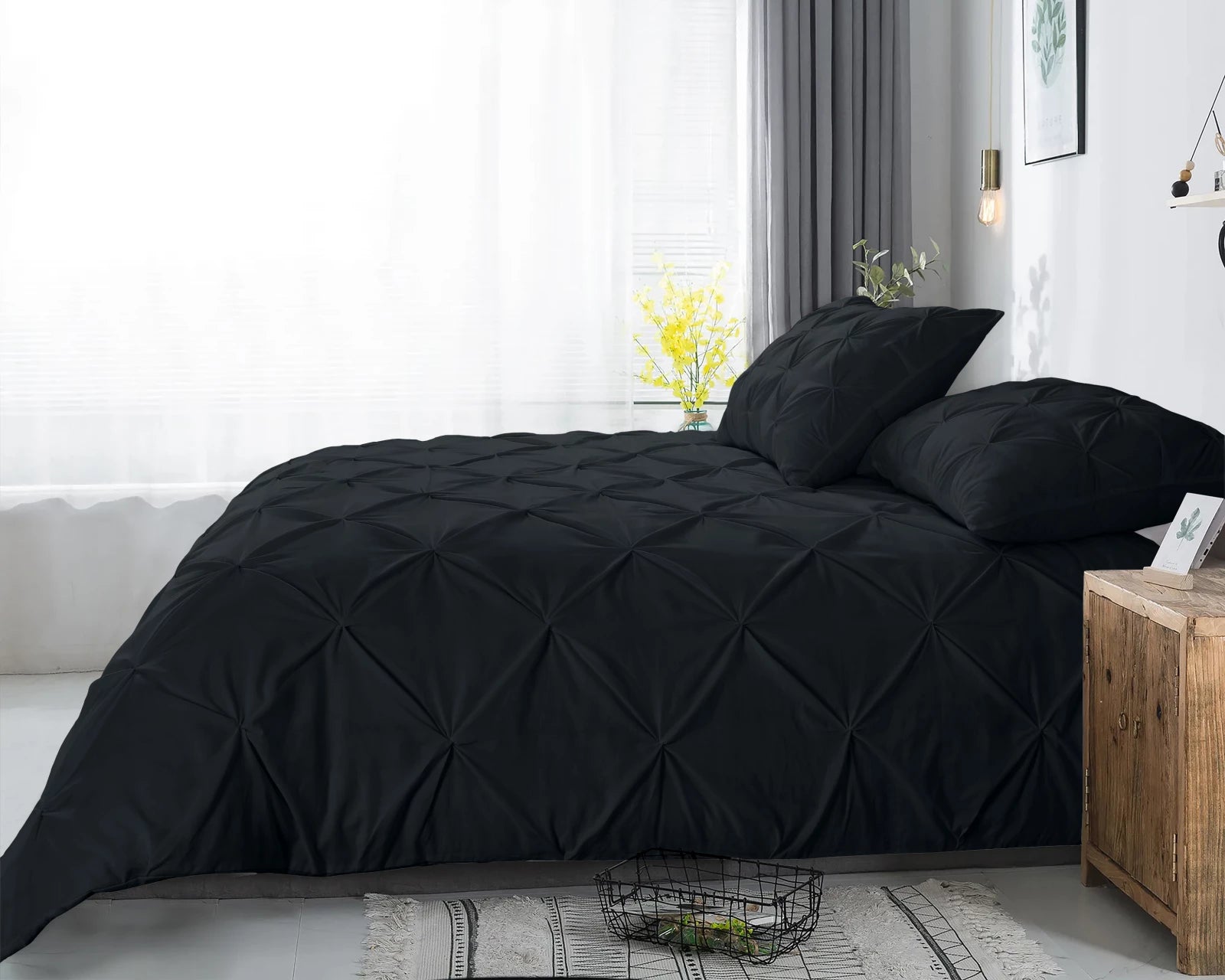Dekbedovertrek Salvador Zwart 100% katoen