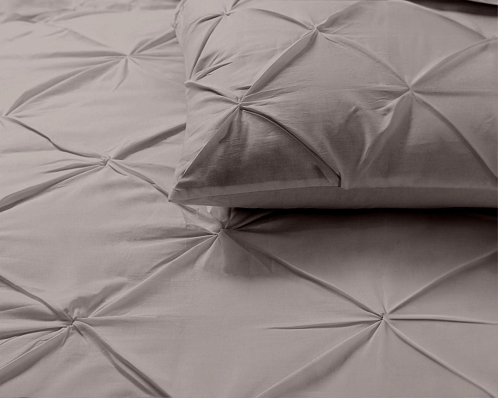 Dekbedovertrek Salvador taupe 100% katoen