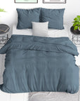 Dekbedovertrek Stone Washed Blauw