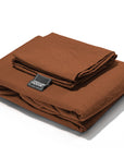 Dekbedovertrek Stone Washed Bruin