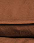 Dekbedovertrek Stone Washed Bruin