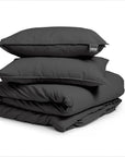 Dekbedovertrek Stone Washed Zwart