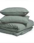 Dekbedovertrek Stone Washed groen