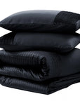 Dekbedovertrek Velvet Band zwart