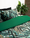 Dekbedovertrek Velvet Botanical Forest Groen